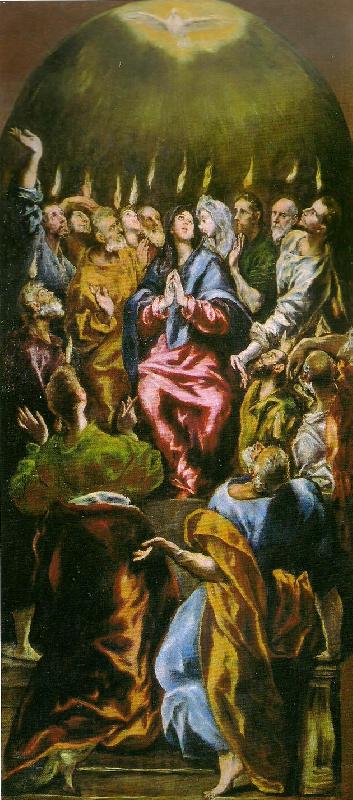 El Greco descent of the holy ghost oil painting picture